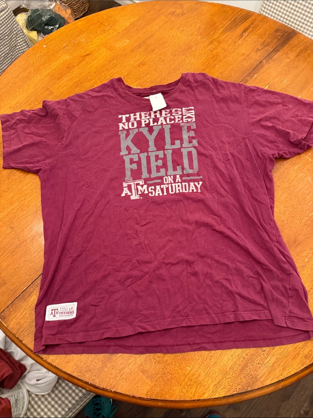 Majestic Maroon Kyle Field Graphic Short Sleeve Tee xxl